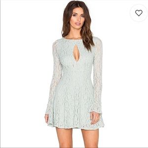 Free People Teen Witch Lace Dress in Foam Green